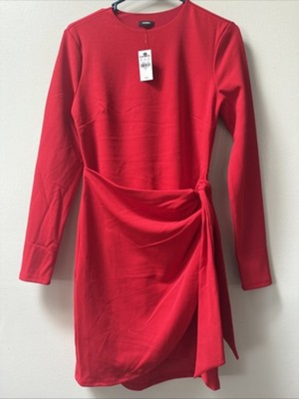 Express Women's Wrap Dress Size S Barbados Cherry Career Date Night